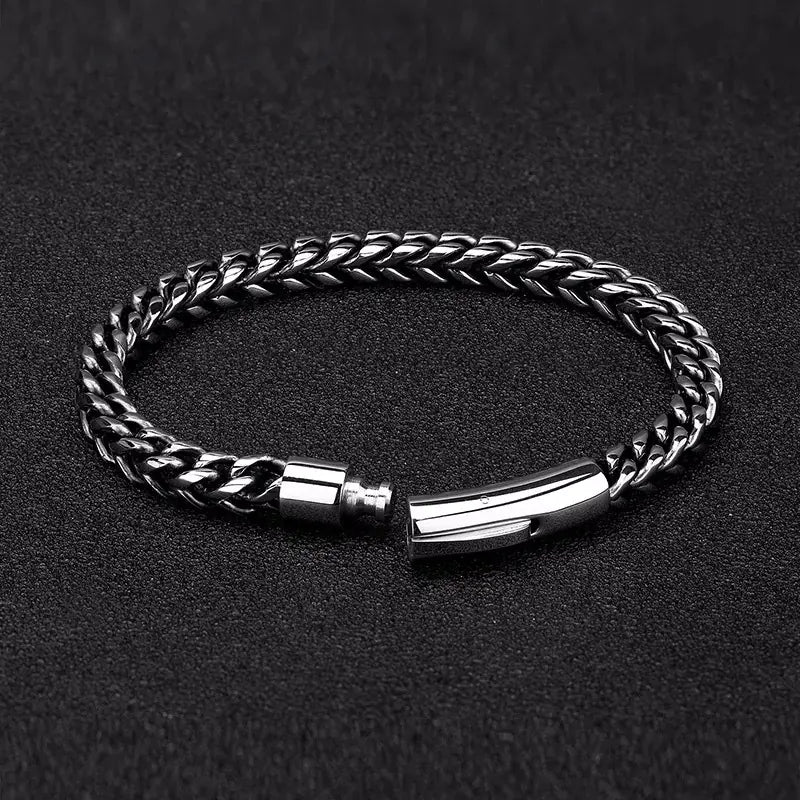 Men's Vintage Titanium Steel Hip-Hop Bracelet