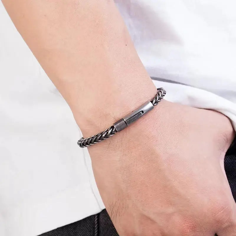 Korean Style Titanium Steel Men's Punk Bracelet