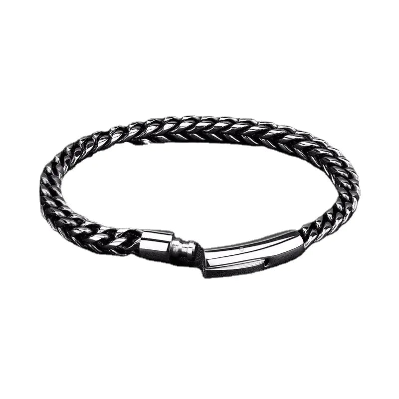 Men's Vintage Titanium Steel Hip-Hop Bracelet