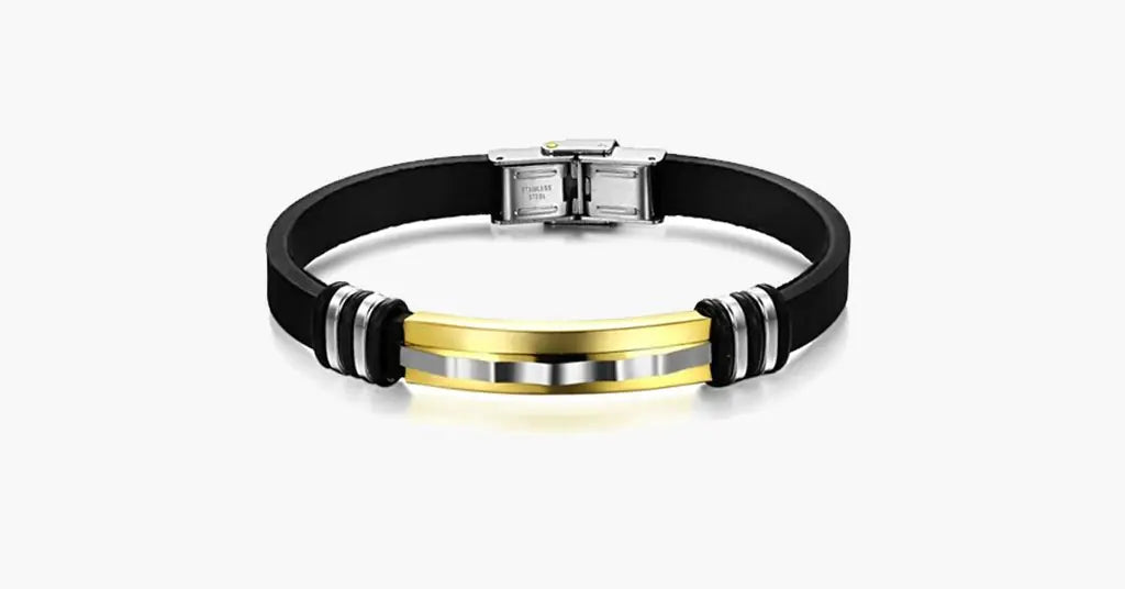 Men's Korean Style Titanium Steel Leather Bracelet