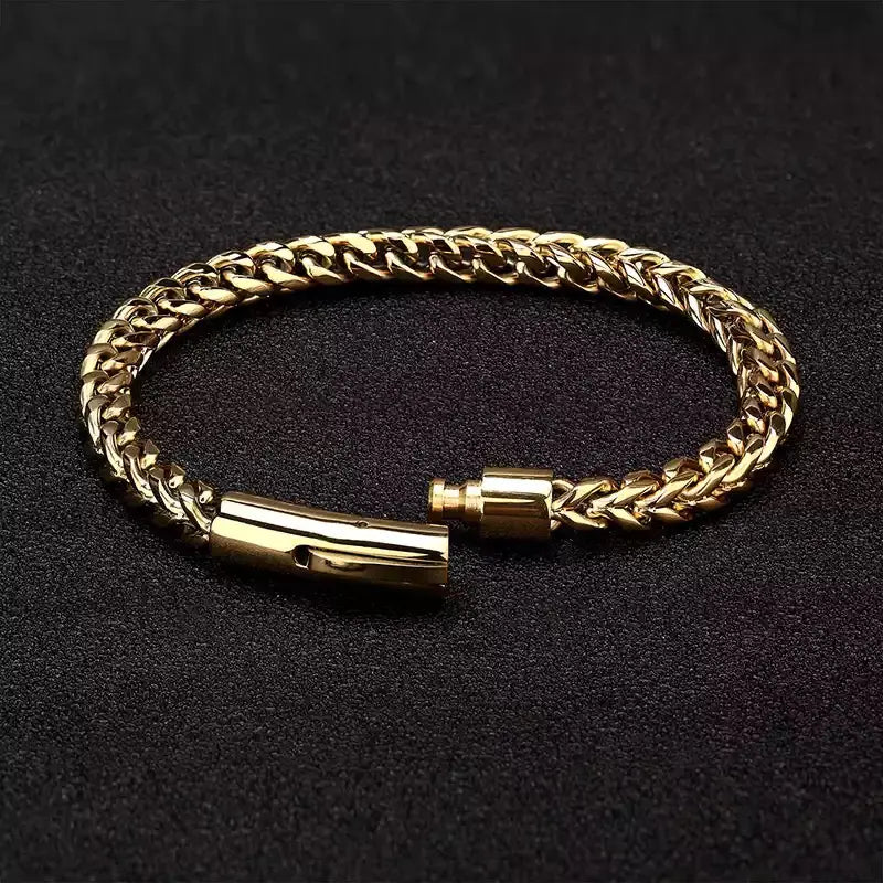 Men's Vintage Titanium Steel Hip-Hop Bracelet