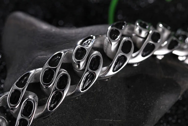 Titanium Steel Skull Men's Bracelet