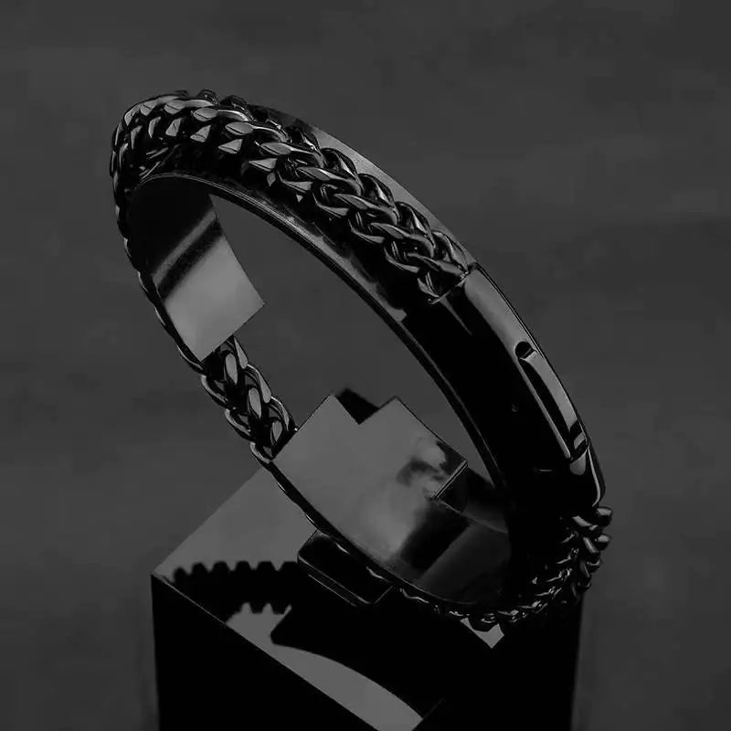 Men's Vintage Titanium Steel Hip-Hop Bracelet