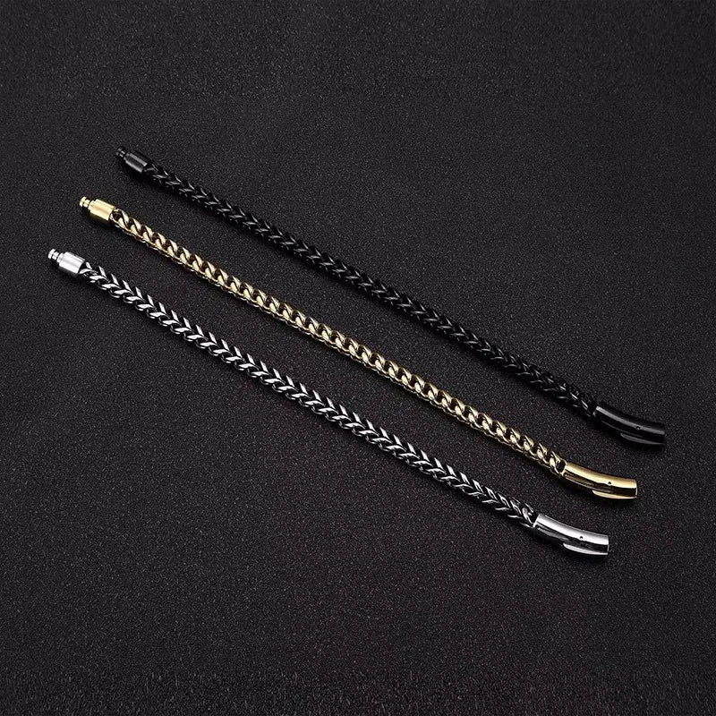 Men's Vintage Titanium Steel Hip-Hop Bracelet