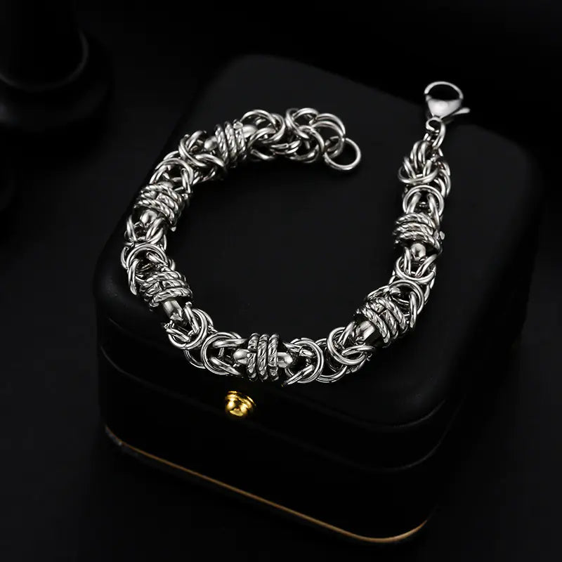 Men's Punk Retro Minimalist Titanium Steel Bracelet