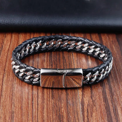 Personalized Titanium Steel Geometric Fashion Bracelet