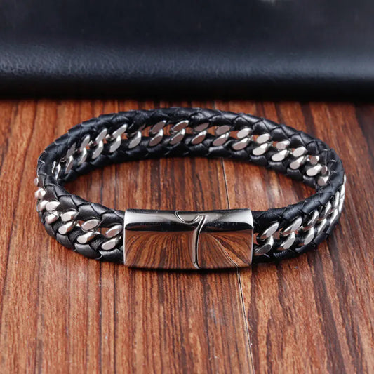Personalized Titanium Steel Geometric Fashion Bracelet