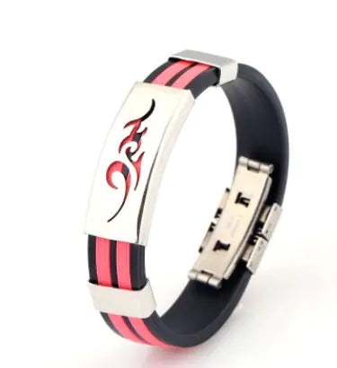 Titanium Steel Korean Style Flame Bracelet for Men