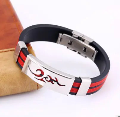 Titanium Steel Korean Style Flame Bracelet for Men