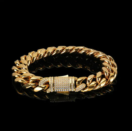 Titanium Steel Miami Cuban Bracelet