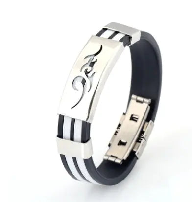 Titanium Steel Korean Style Flame Bracelet for Men
