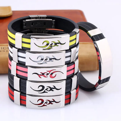 Titanium Steel Korean Style Flame Bracelet for Men