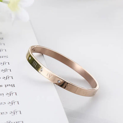Korean Style Simple Titanium Steel Letter Bracelet