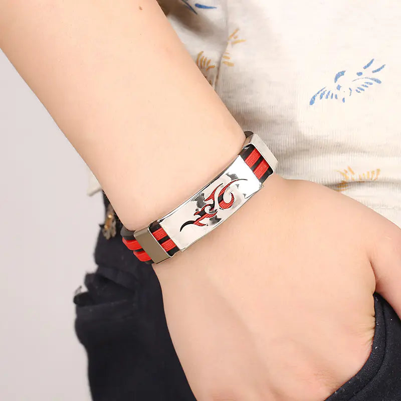 Titanium Steel Korean Style Flame Bracelet for Men