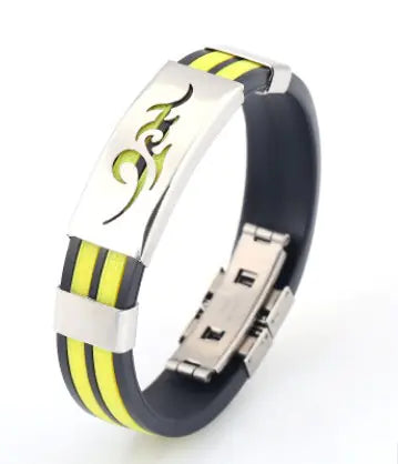 Titanium Steel Korean Style Flame Bracelet for Men