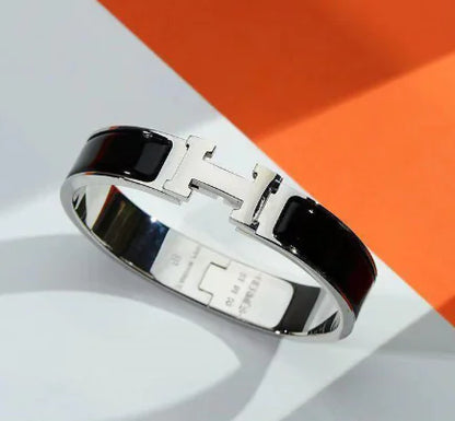 Hermès H Bracelet in Titanium Steel (Single Piece)