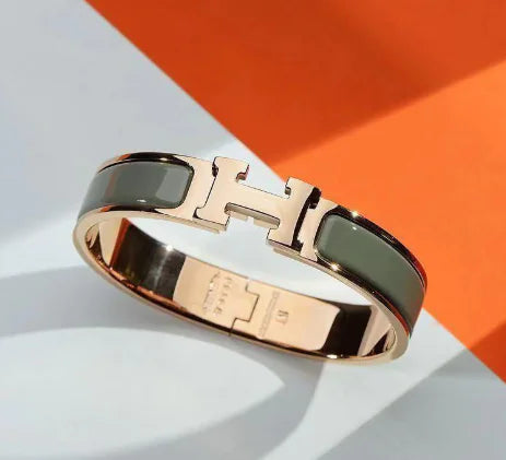 Hermès H Bracelet in Titanium Steel (Single Piece)
