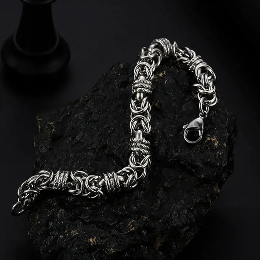 Men's Punk Retro Minimalist Titanium Steel Bracelet