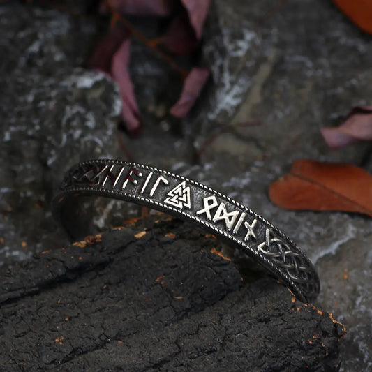Viking Rune Bracelet in Solid Stainless Steel
