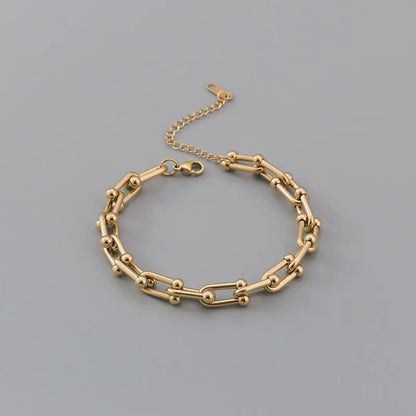 Titanium Steel Lock Bracelet for Women