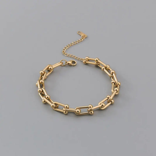Titanium Steel Lock Bracelet for Women