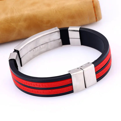 Titanium Steel Korean Style Flame Bracelet for Men