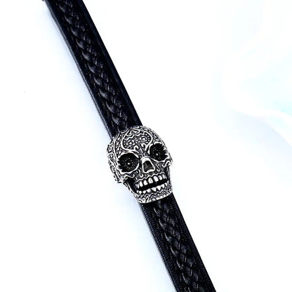 Punk Titanium Steel Skull Bracelet for Men