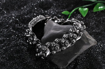 Titanium Steel Skull Men's Bracelet