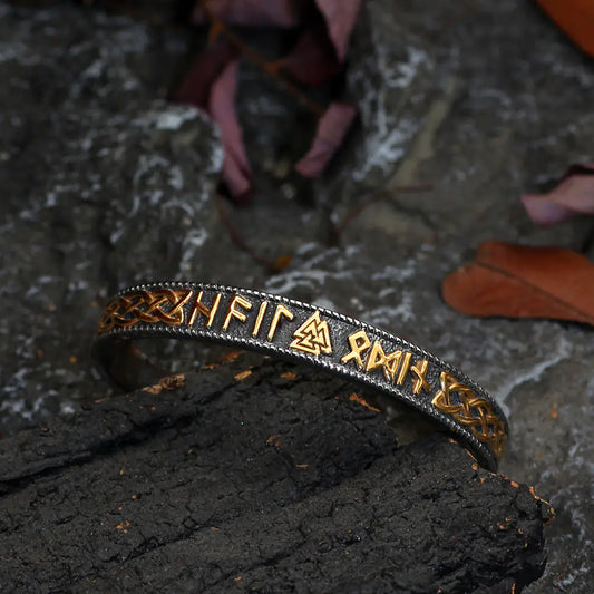 Viking Rune Bracelet in Solid Stainless Steel
