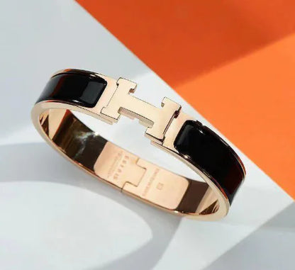 Hermès H Bracelet in Titanium Steel (Single Piece)