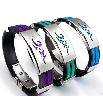 Titanium Steel Korean Style Flame Bracelet for Men