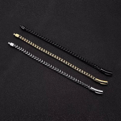 Men's Vintage Titanium Steel Hip-Hop Bracelet