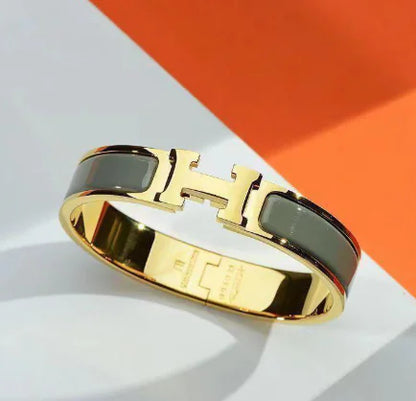 Hermès H Bracelet in Titanium Steel (Single Piece)